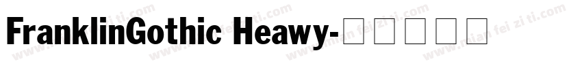 FranklinGothic Heawy字体转换